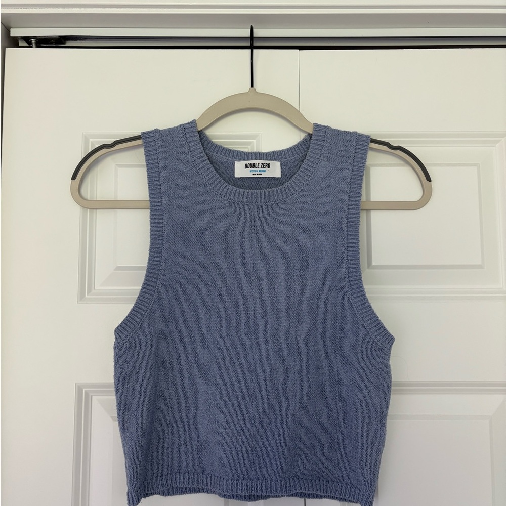 Double Zero Blue Tank Top